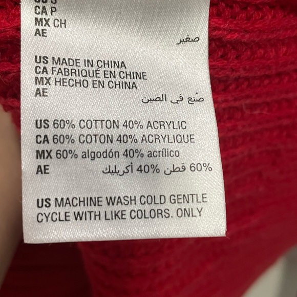 Macy’s Style & Co. Women’s Size Small Red Sweater - Picture 4 of 7